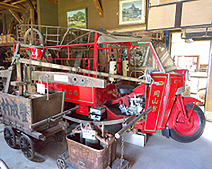 岡山市の古い消防車 
