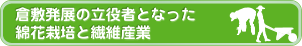 倉敷発展の立役者となった綿花栽培と繊維産業